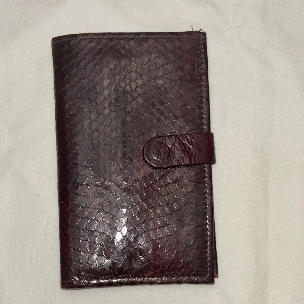 Burgundy snakeskin Wallet